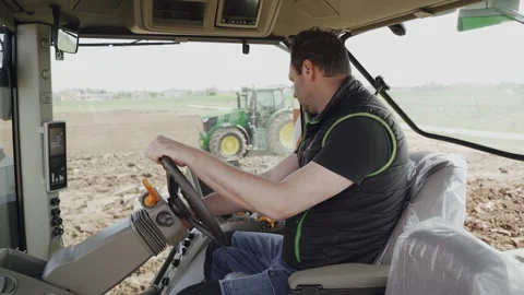 A farmer using precision agriculture and other Stock Footage 244085551