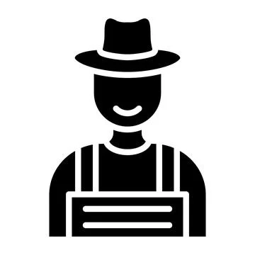 Farmer Vector Icon Design Illustration Stock Illustration