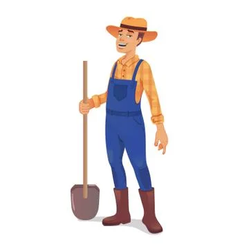 Farmer vector illustration Stock Illustration