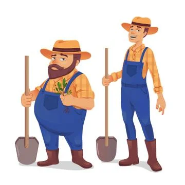 Farmer vector illustration Stock Illustration