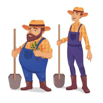 Farmer vector illustration Stock Illustration
