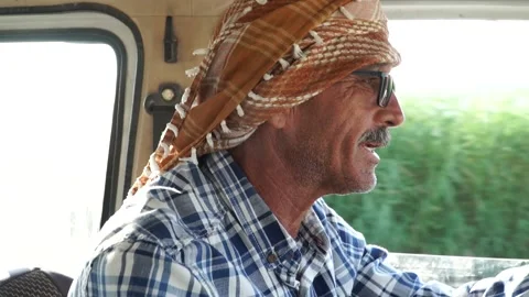 Farmer at the wheel 스톡 동영상 134552554