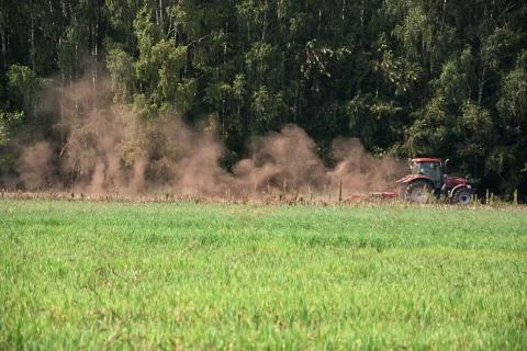 A farmer working on the field Stock Photos