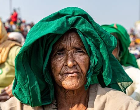 Farmers are protesting against the new farmer law passed by indian government Stock Photos