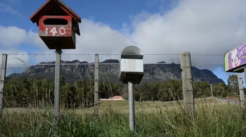 Farmers letter boxes. Stock Footage 61683722