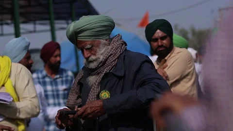 Farmers - Protest - India Stock Footage 165893109