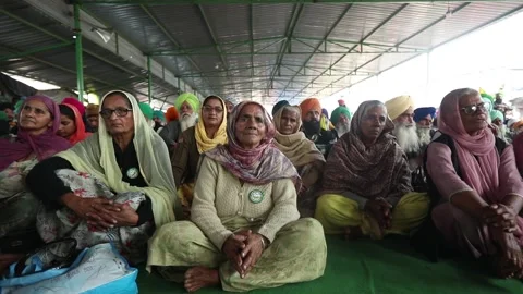 Farmers - Protest - India Stock Footage 165893115