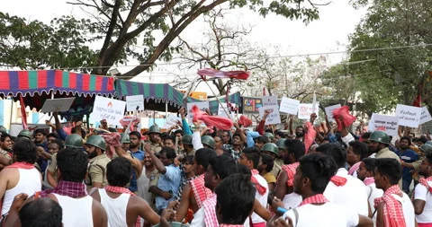 Farmers Protest in India Stock Footage 171222067