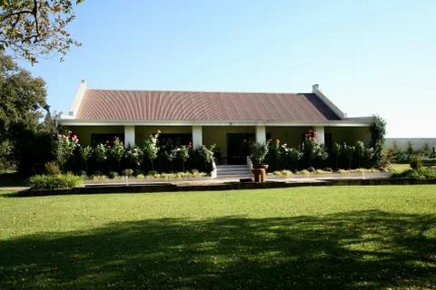 Farmhouse from the front Stock Photos