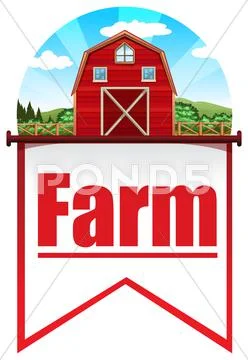 Farmhouse Stock Illustration