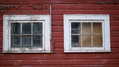 Farmhouse Windows Stock Footage 88850241
