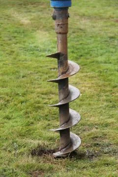 Farming Auger. Stock Photos