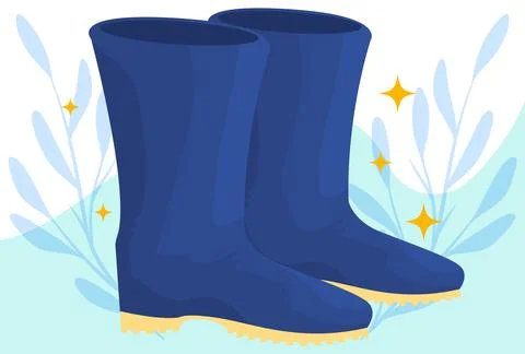 Farming Boots Concept Illustration Stock Illustration