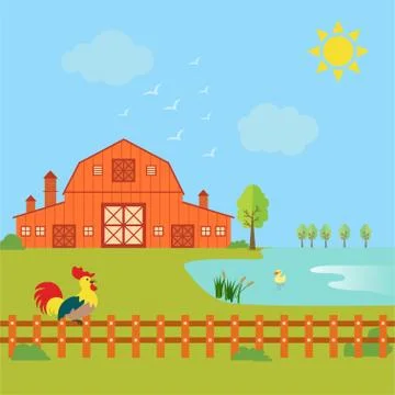Farming concept Stock Illustration