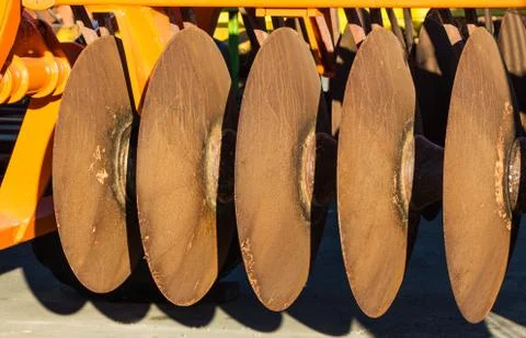 Farming disks Stock Photos