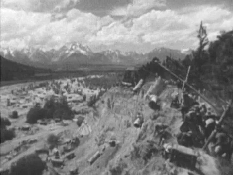 Farming equipment is developed in the 1800s when there are more crops than Stock Footage 75285813