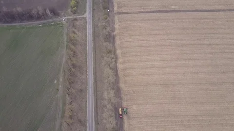 Farming field , aerial view 動画素材 74210522