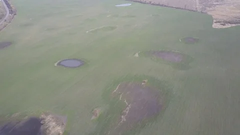 Farming field , aerial view 動画素材 74210595