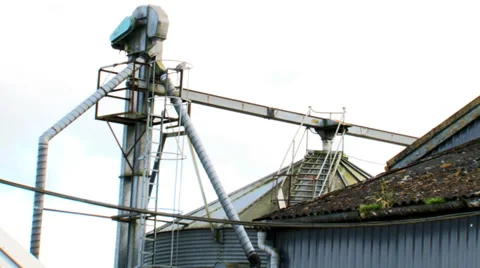 Farming grain dryer Stock Footage 37553765