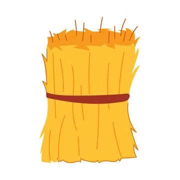 Farming haystack cartoon vector illustration Stock Illustration