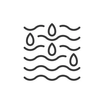 Farming humidity icon in line design. Humidity, smart, farming, climate Stock Illustration