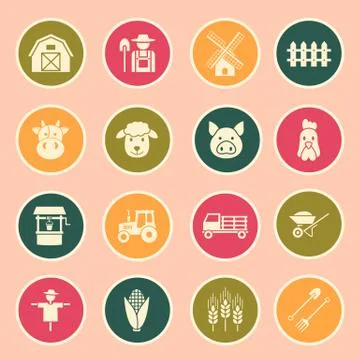 Farming icon Stock Illustration