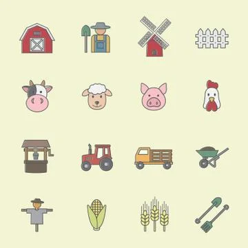 Farming icon Stock Illustration