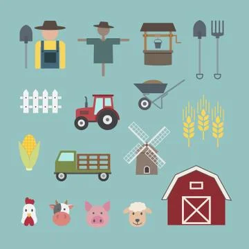 Farming icon Stock Illustration