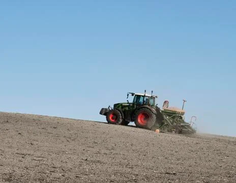 Farming the Inhospitable ground Stock Photos