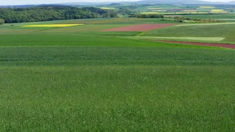 A farming landscape from above 4k 30fps video Stock Footage 243483443