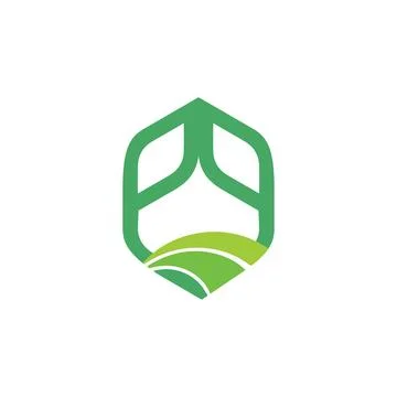 Farming logo e brand, symbol, design, graphic, minimalist.logo Stock Illustration