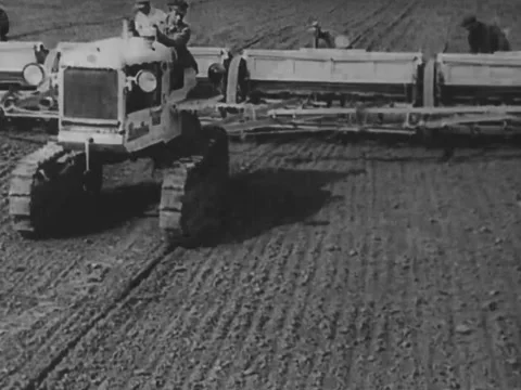 Farming machinery in use Video stock 229010335