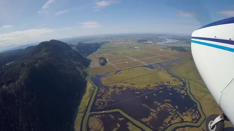 Farming North of Pitt Meadows. Stock Footage 128837384