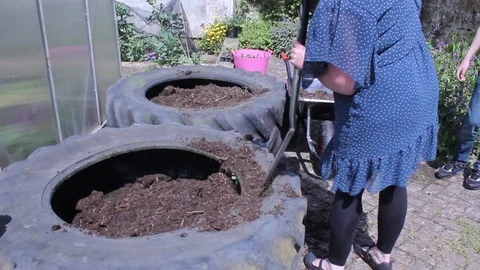 Farming, planting in the garden Stock Footage 102622864
