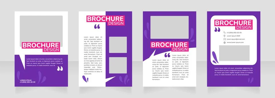 Farming process blank brochure design イラスト素材