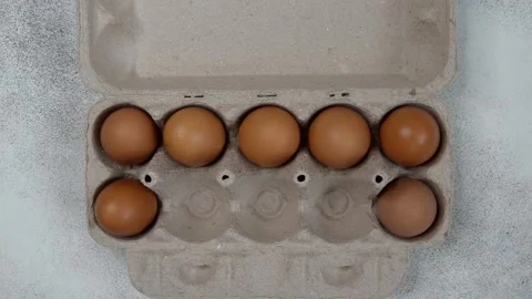 Farming products eggs Stock Footage 162432659