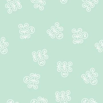 Farming salmon line seamless pattern イラスト素材