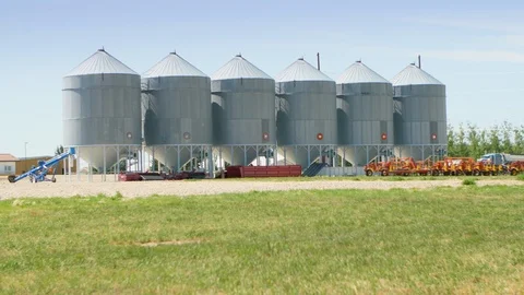 Farming silos Stock-Footage 114889600