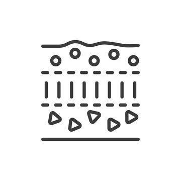 Farming soil icon in line design. Soil, farming, agriculture, crop, earth, land Stock Illustration