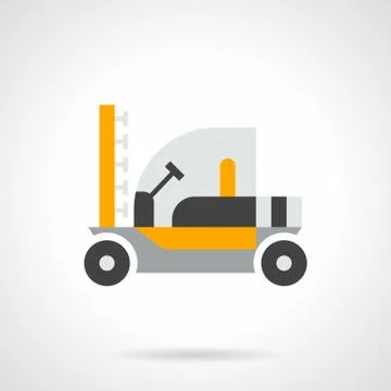Farming sprayer flat color design vector icon Stock Illustration