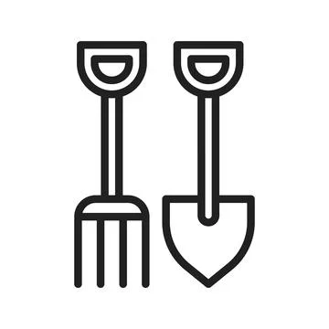 Farming Tools icon vector image. Suitable for mobile apps, web apps and print Stock Illustration