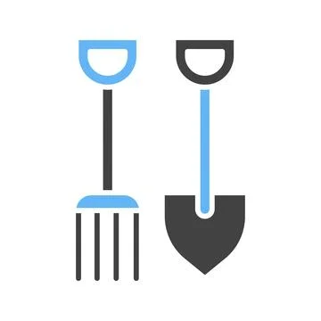 Farming Tools icon vector image. Stock Illustration