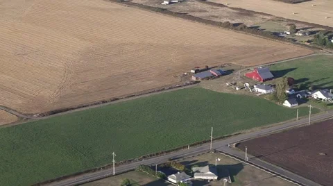 Farming Town from Above Video stock 42197851