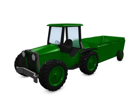 Farming tractor Stock Illustration