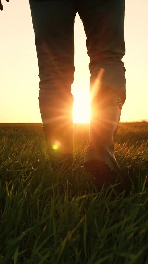 Farming work boots, countryside boots trek, agricultural boots market, farmer Stock Footage 274513617