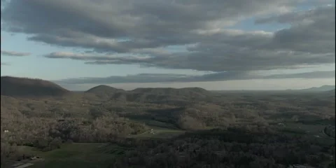 Farmland Over Appalachia Stock Footage