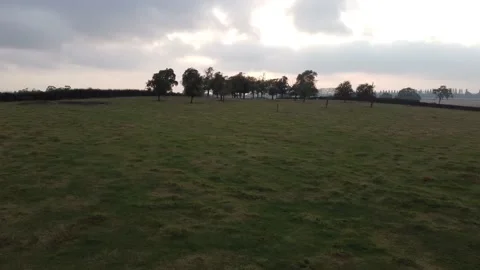 Farms Drone Rise Up 4k Stock Footage 160853955