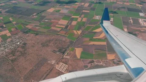 Farms from Plane View Stock Photos