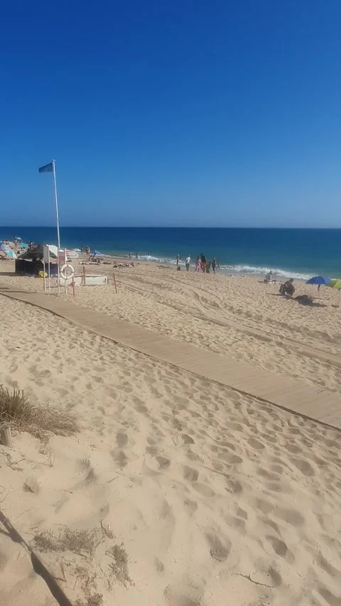 Faro Beach Vídeo Stock 282512459