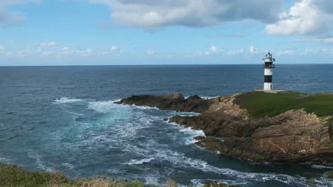 Faro de Illa Pancha Stock-Footage 139061124